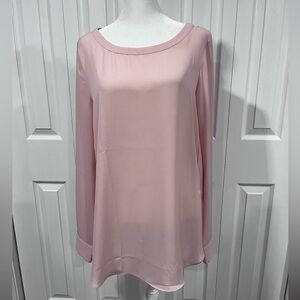 Banana Republic Soft Pink Long Tunic Shirt